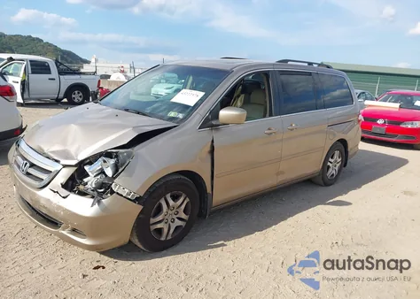 2007 Honda Odyssey Ex-L z USA, uszkodzony, nr VIN 5FNRL387X7B137895